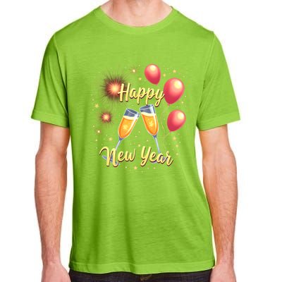 New Years Eve Happy New Year Party Supplies Fireworks Gift Adult ChromaSoft Performance T-Shirt