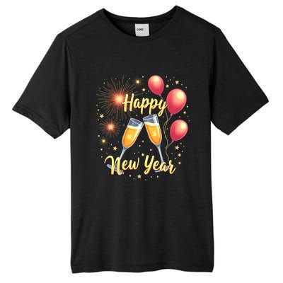 New Years Eve Happy New Year Party Supplies Fireworks Gift Tall Fusion ChromaSoft Performance T-Shirt