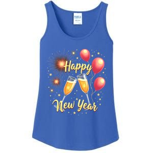 New Years Eve Happy New Year Party Supplies Fireworks Gift Ladies Essential Tank