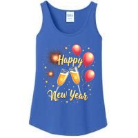 New Years Eve Happy New Year Party Supplies Fireworks Gift Ladies Essential Tank