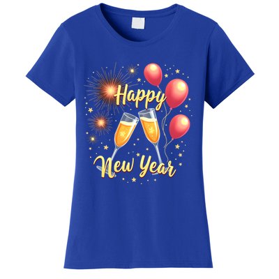 New Years Eve Happy New Year Party Supplies Fireworks Gift Women's T-Shirt