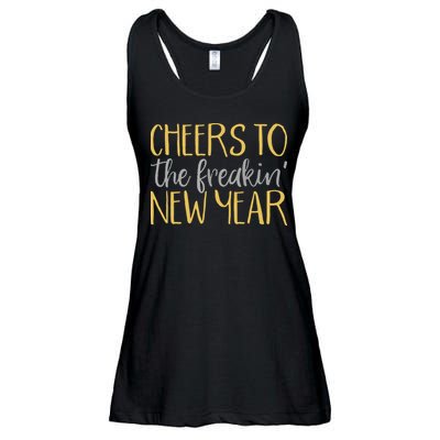 New Years Eve For Funny Happy New Year Party Ladies Essential Flowy Tank
