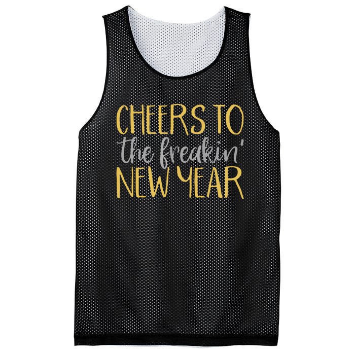 New Years Eve For Funny Happy New Year Party Mesh Reversible Basketball Jersey Tank