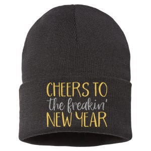 New Years Eve For Funny Happy New Year Party Sustainable Knit Beanie