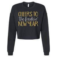 New Years Eve For Funny Happy New Year Party Cropped Pullover Crew