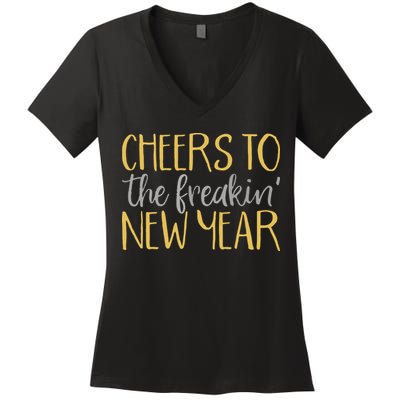 New Years Eve For Funny Happy New Year Party Women's V-Neck T-Shirt