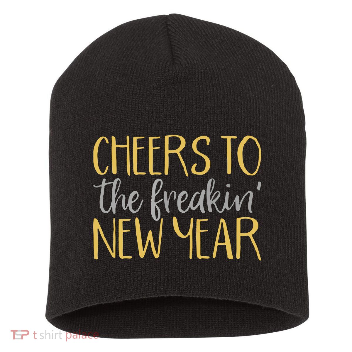 New Years Eve For Funny Happy New Year Party Short Acrylic Beanie