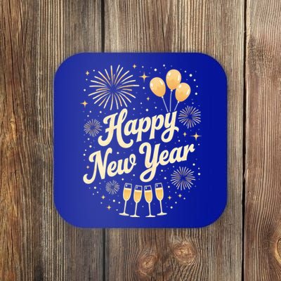 New Years Eve Happy New Year Party Supplies Fireworks Cool Gift Coaster