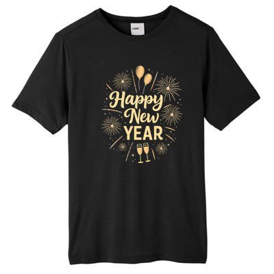 New Years Eve Happy New Year Party Supplies Fireworks Gift Tall Fusion ChromaSoft Performance T-Shirt