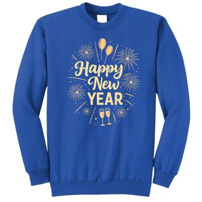 New Years Eve Happy New Year Party Supplies Fireworks Gift Sweatshirt