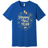 New Years Eve Happy New Year Party Supplies Fireworks Gift Premium T-Shirt