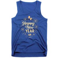 New Years Eve Happy New Year Party Supplies Fireworks Gift Tank Top