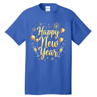 New Years Eve Happy New Year Party Supplies Fireworks Gift Tall T-Shirt