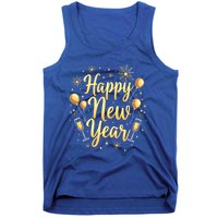 New Years Eve Happy New Year Party Supplies Fireworks Gift Tank Top