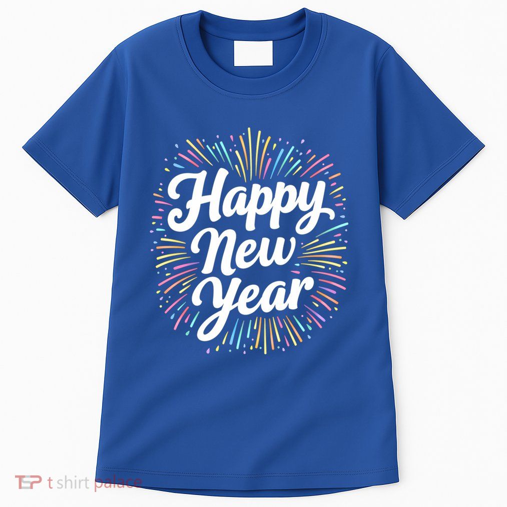 New Years Eve Happy New Year Party Supplies Fireworks Gift Tall T-Shirt
