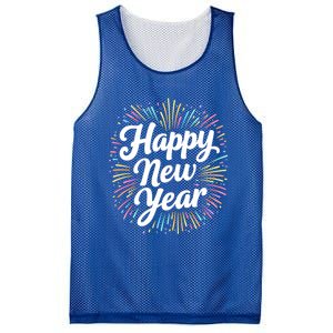 New Years Eve Happy New Year Party Supplies Fireworks Gift Mesh Reversible Basketball Jersey Tank