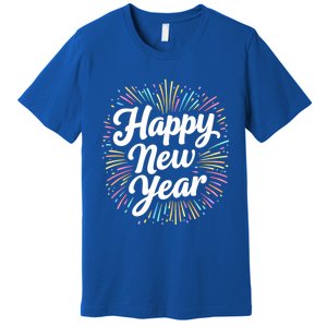 New Years Eve Happy New Year Party Supplies Fireworks Gift Premium T-Shirt