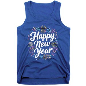 New Years Eve Happy New Year Party Supplies Fireworks Gift Tank Top