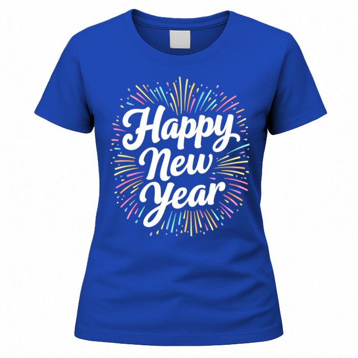 New Years Eve Happy New Year Party Supplies Fireworks Gift Women's T-Shirt