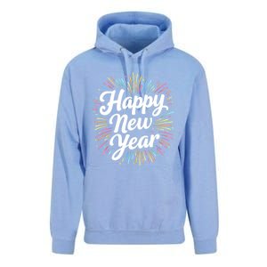 New Years Eve Happy New Year Party Supplies Fireworks Gift Unisex Surf Hoodie