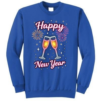 New Years Eve Happy New Year Party Supplies Fireworks Gift Sweatshirt