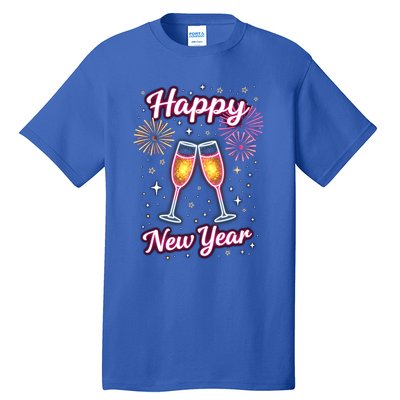 New Years Eve Happy New Year Party Supplies Fireworks Gift Tall T-Shirt