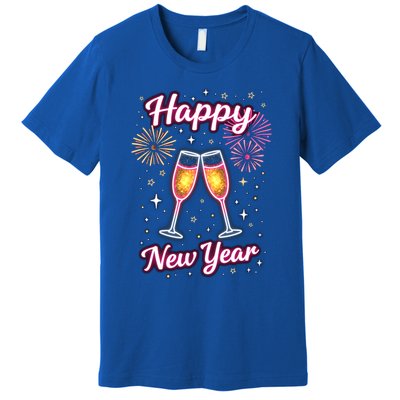 New Years Eve Happy New Year Party Supplies Fireworks Gift Premium T-Shirt