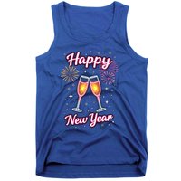 New Years Eve Happy New Year Party Supplies Fireworks Gift Tank Top