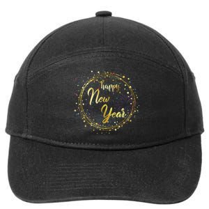 New Years Eve Party Supplies 2024 Happy New Year Family 7-Panel Snapback Hat