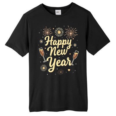 New Years Eve Happy New Year Party Supplies Fireworks Gift Tall Fusion ChromaSoft Performance T-Shirt