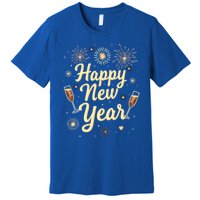 New Years Eve Happy New Year Party Supplies Fireworks Gift Premium T-Shirt