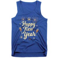 New Years Eve Happy New Year Party Supplies Fireworks Gift Tank Top