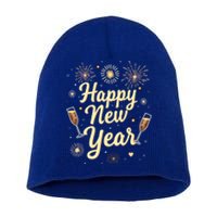 New Years Eve Happy New Year Party Supplies Fireworks Gift Short Acrylic Beanie