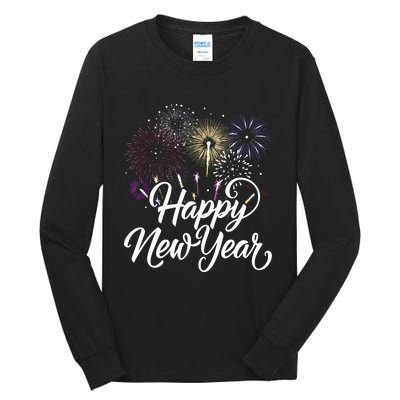 New Years Eve Party Supplies Nye 2024 Happy New Year Tall Long Sleeve T-Shirt