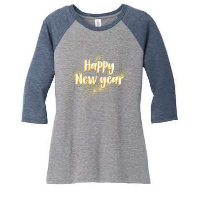 New Years Eve Party Supplies Nye Gift For Lover Women's Tri-Blend 3/4-Sleeve Raglan Shirt