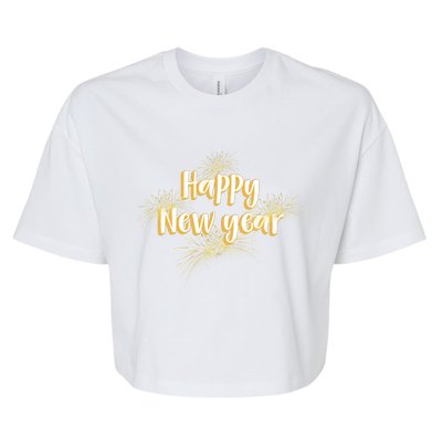 New Years Eve Party Supplies Nye Gift For Lover Bella+Canvas Jersey Crop Tee