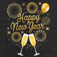 New Years Eve Party Supplies Nye Matching Happy New Year 7 Panel Mesh Trucker Snapback Hat