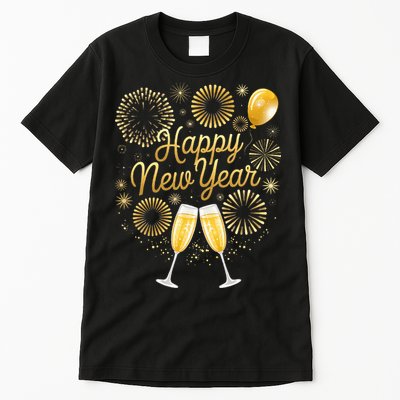 New Years Eve Party Supplies Nye Matching Happy New Year Tall T-Shirt