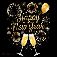 New Years Eve Party Supplies Nye Matching Happy New Year Tall T-Shirt