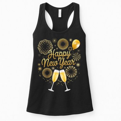 New Years Eve Party Supplies Nye Matching Happy New Year Womens Tank Top