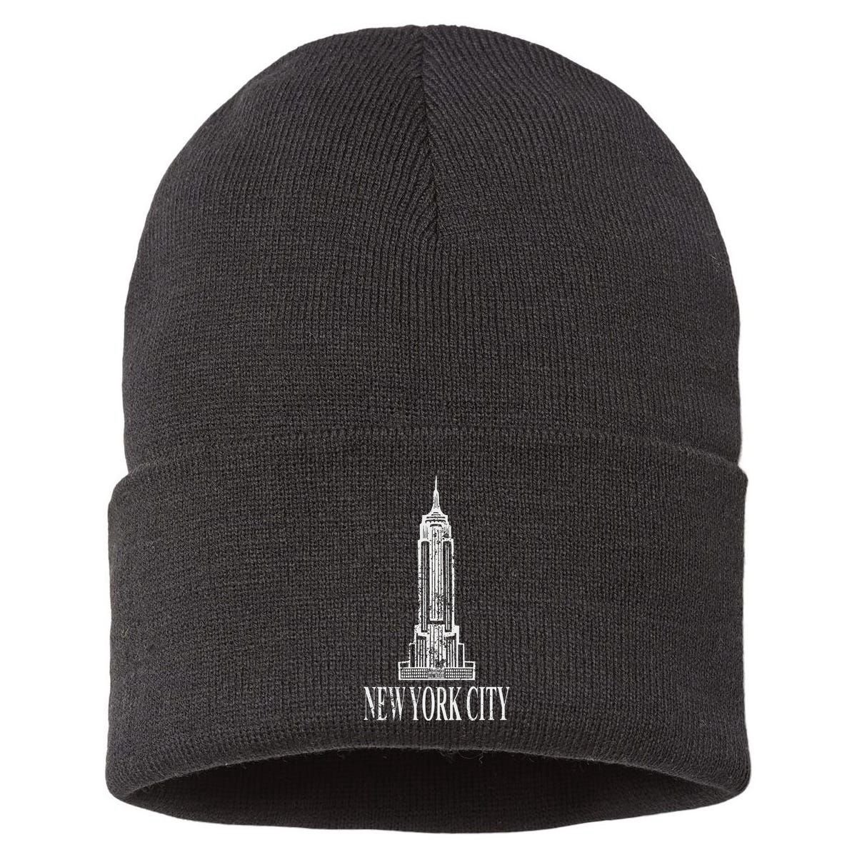 New York Empire State Building Classic Sustainable Knit Beanie