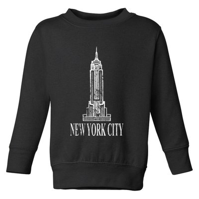 New York Empire State Building Classic Toddler Sweatshirt