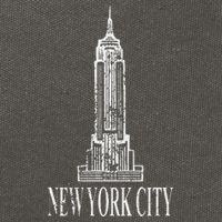 New York Empire State Building Classic Cotton Canvas Backpack