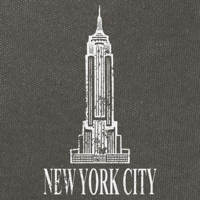 New York Empire State Building Classic Cotton Canvas Backpack
