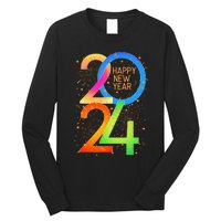 New YearS Eve 2024 Colorful Nye Party Long Sleeve Shirt