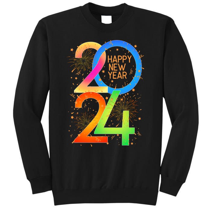 New YearS Eve 2024 Colorful Nye Party Tall Sweatshirt