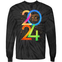 New YearS Eve 2024 Colorful Nye Party Tie-Dye Long Sleeve Shirt