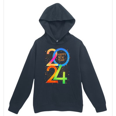 New YearS Eve 2024 Colorful Nye Party Urban Pullover Hoodie