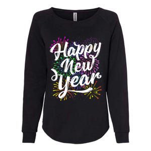 New Years Eve Party Supplies 2024 Happy New Year Fireworks Womens California Wash Sweatshirt