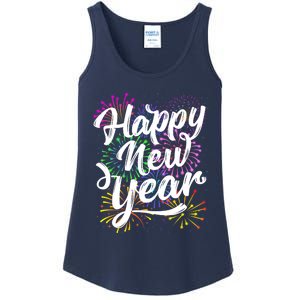 New Years Eve Party Supplies 2024 Happy New Year Fireworks Ladies Essential Tank